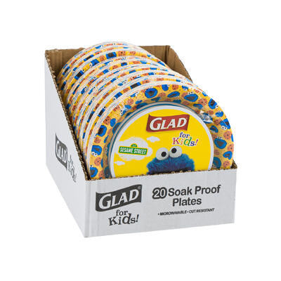 paper plate set 20pc 7 sesame -- 10 per case