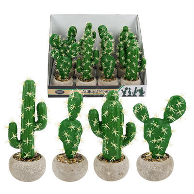 artificial plant 10 lrg cactus -- 24 per case