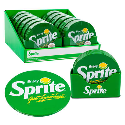 coaster set 7pc4.5 d sprite rn -- 12 per case