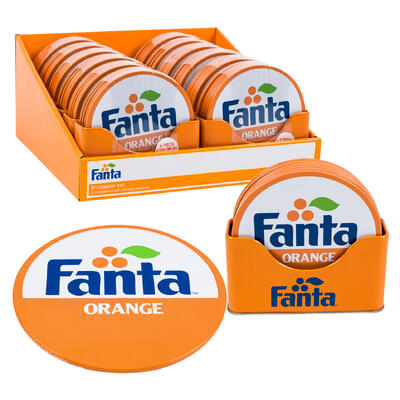 coaster set 7pc4.5 d fanta rnd -- 12 per case