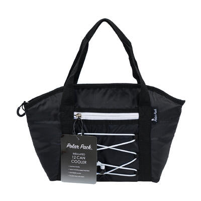 cooler tote 12can bungee black -- 24 per case