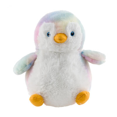 plush 11 rainbow penguin -- 12 per case