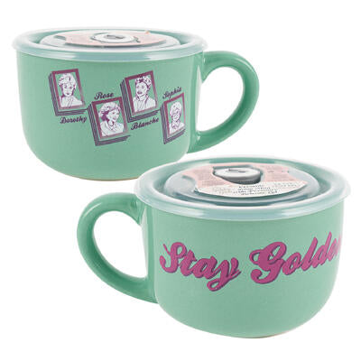 soup mug 24oz w lid goldengirl -- 4 per box