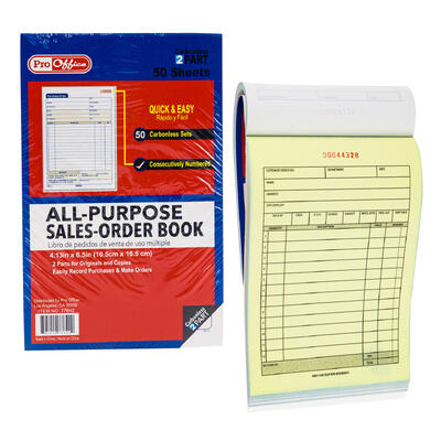 sales order book 50sets 6.4 w -- 48 per case