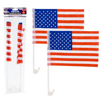 car flag 2pc 8 x11 usa -- 36 per case