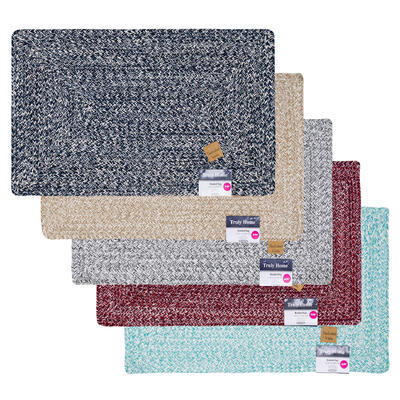 bath mat 21 x 34 cotton braide -- 12 per case