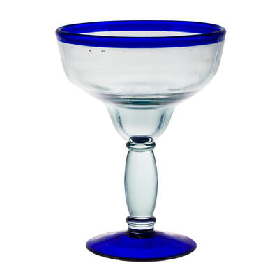 margarita glass 12oz blue -- 8 per case
