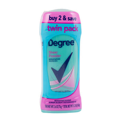 deodorant 2pk 2.6oz sheer powe -- 6 per case