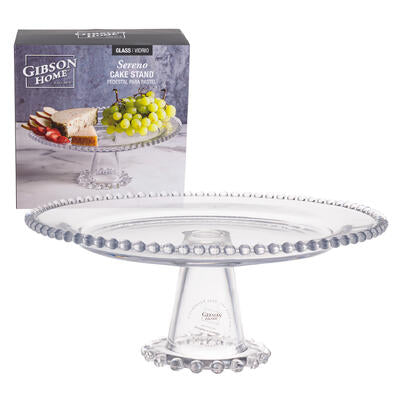 cake stand 12 beaded rim glass -- 2 per case