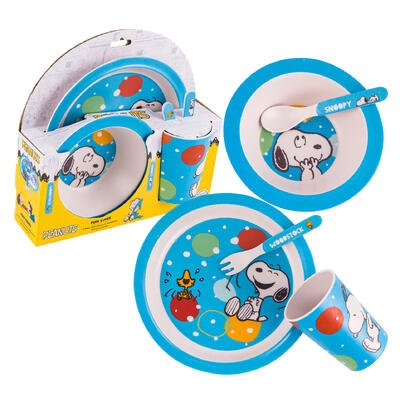 dinnerware set 5pcpeanuts blu -- 4 per case