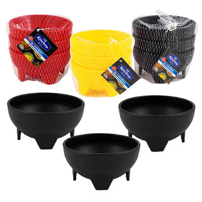 salsa bowl set 3pc4.5 3ast cl -- 48 per case