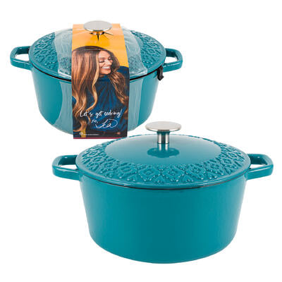casserole 3.5qtw lid -teal -- 1 per case