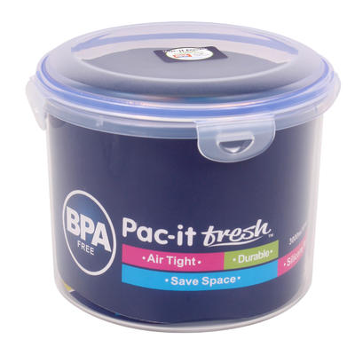 pac-it fresh round food container - 101oz -- 24 per case