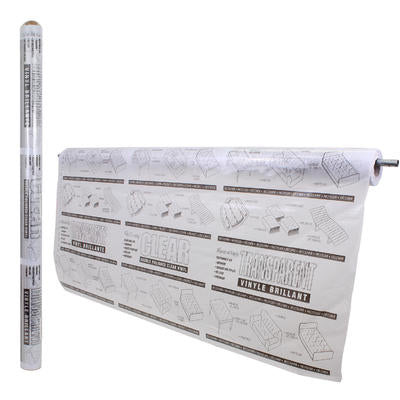 clear vinyl liner roll with black paper- 30yd x 54 -- 2 per case
