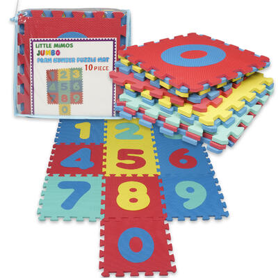 10 piece foam number floor puzzle mat- -- 12 per case