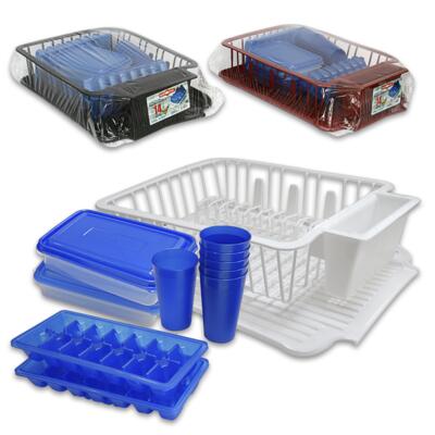 imperial plastics dish drainer 14pc set - asst -- 6 per case