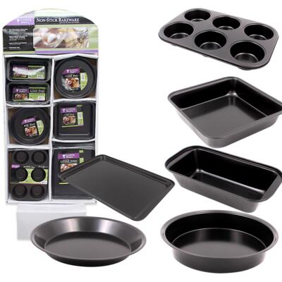 cooking basics non-stick bakeware in 6 assortments -- 96 per case