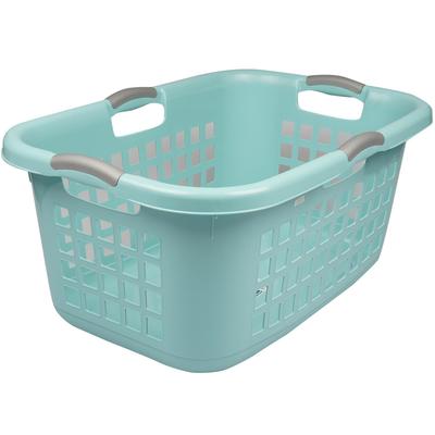 sterlite laundry basket- 2bu- aqua -- 6 per case