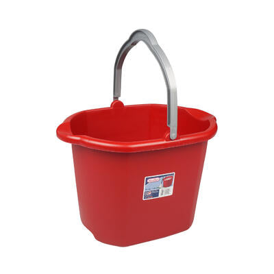 sterilite 16qt red pail with spout -- 6 per case
