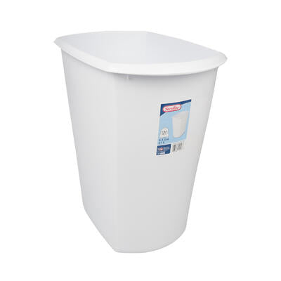 sterilite 5.5gal white open wastebasket -- 6 per case