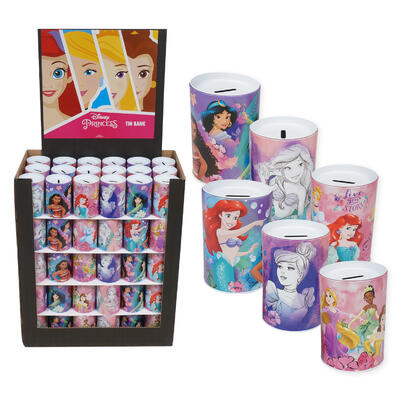 tin money bank - 5 astd. -- 90 per case