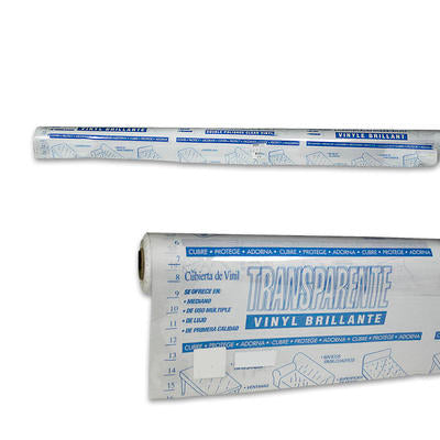 clear vinyl liner roll with blue paper- 20yd x 54 -- 2 per case
