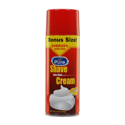 shave cream - lemon 12oz -- 12 per case