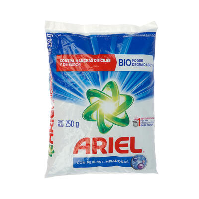 ariel double power detergent- 250mg -- 36 per case