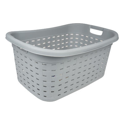 sterilite 1.7- bu gray laundry basket -- 6 per case