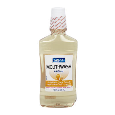 lucky super soft mouthwash - original 16.9oz -- 12 per case