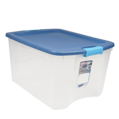 sterilite 18-gal latch and carry storage box -- 6 per case