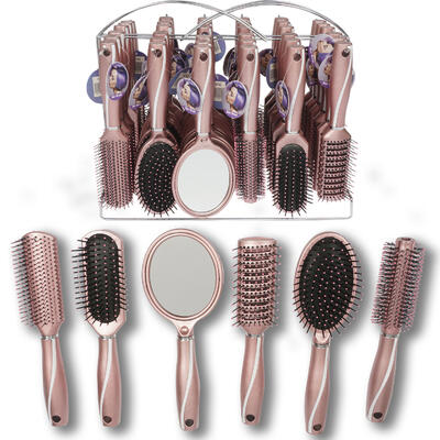 10 hair brush with wire rack- 6 assortments -- 36 per case