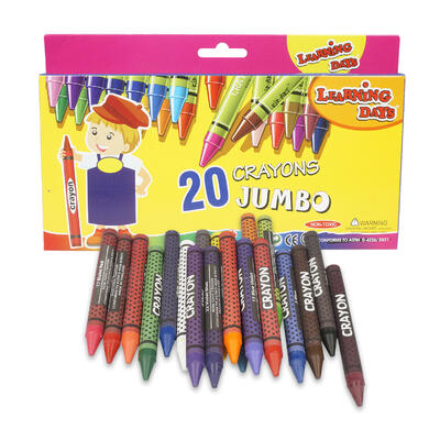20 piece learning days jumbo crayons pack -- 48 per case