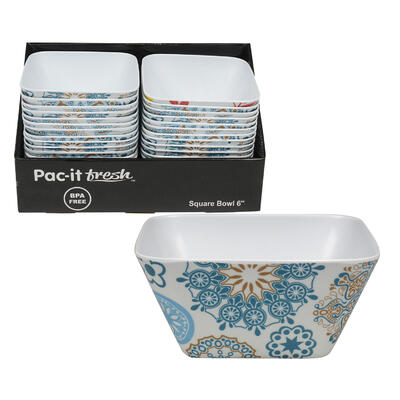 square melamine bowl- 6oz -- 24 per case
