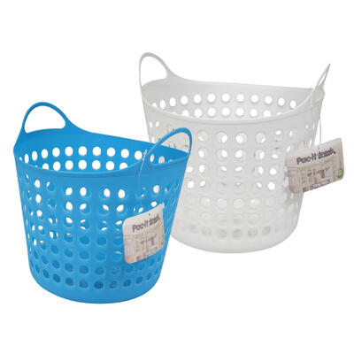 10 plastic basket with holes -- 48 per case
