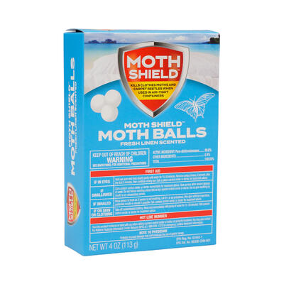 moth shield fresh linen moth balls -- 24 per case