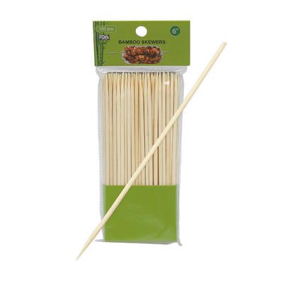 100 ct bamboo skewers- 6 -- 96 per case