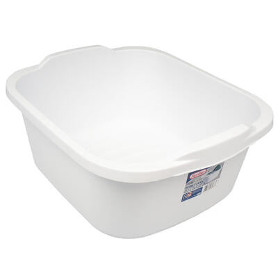 sterilite plastic dishpan- 12qt- white -- 8 per case