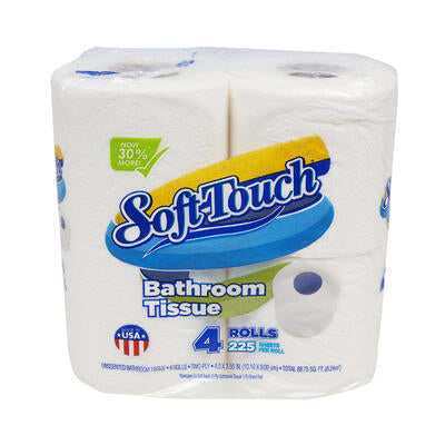 4 roll 200 sheet bath tissue roll -- 12 per case