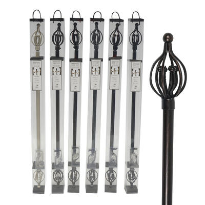 elegany home collection baleno drapery rod set -- 12 per case