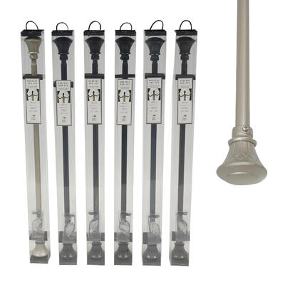 elegany home collection relic drapery rod set -- 12 per case