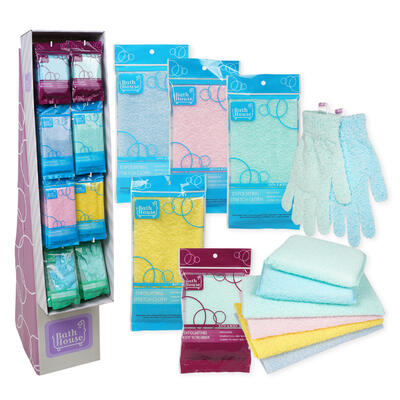 exfoliating stretch cloth- 3 assortments -- 72 per case