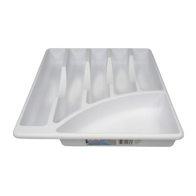 sterilite cutlery tray - white -- 6 per case