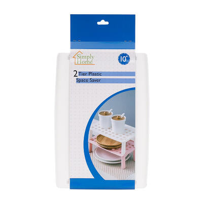 1 tier plastic dish rack- 10 - white -- 72 per case