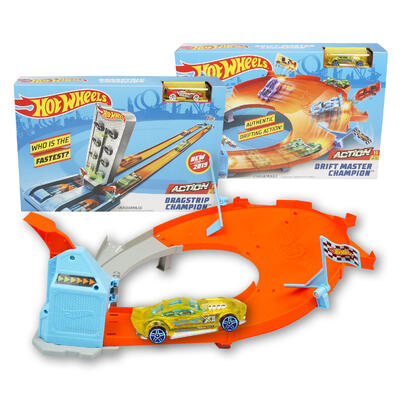 hot wheels track play set -- 3 per case