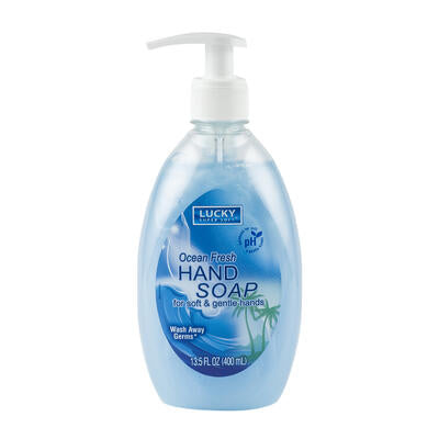 lucky super soft ocean fresh hand soap - 13.5oz -- 12 per case