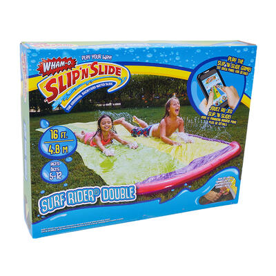 slip n slide double surf rider water slide - 16ft -- 4 per case