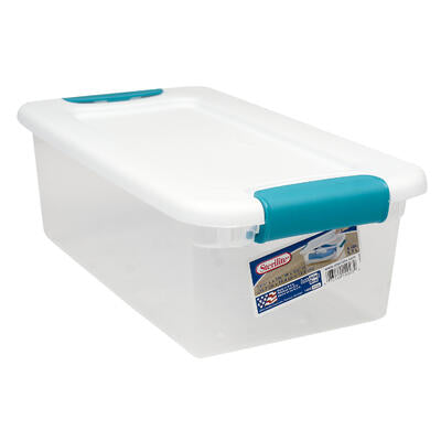 sterilite storage box w latching lid- 6qt -- 12 per case