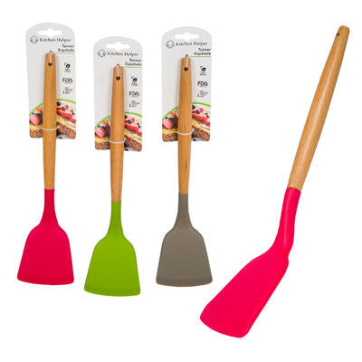 silicone turner- 3 assorted colors -- 48 per case