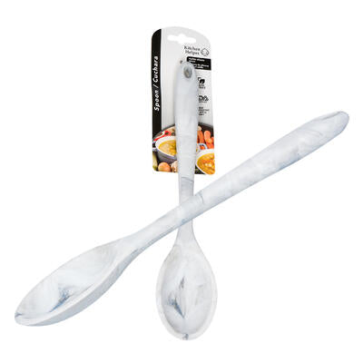 mr. handy silicone spoon- marble white -- 48 per case